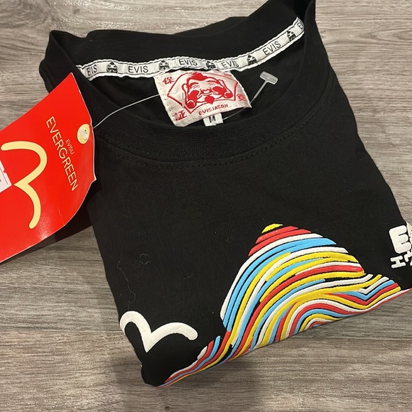 BNWT Authentic EVISU T-shirt Evergreen Japan Streetwear Brand Size Medium - Picture 6 of 8